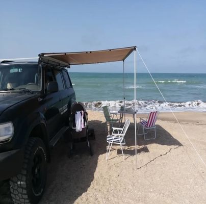 Weatherproof Camping Shelter With Awning Sidewalls And Annex Room
